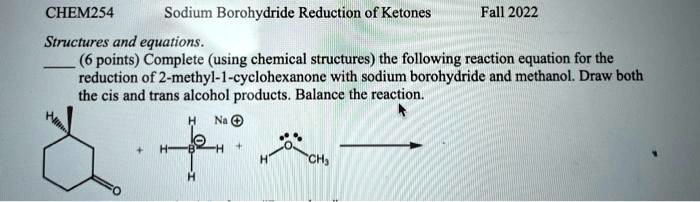 SOLVED: Calculate the theoretical yield CHEM 254 Sodium Borohydride ...