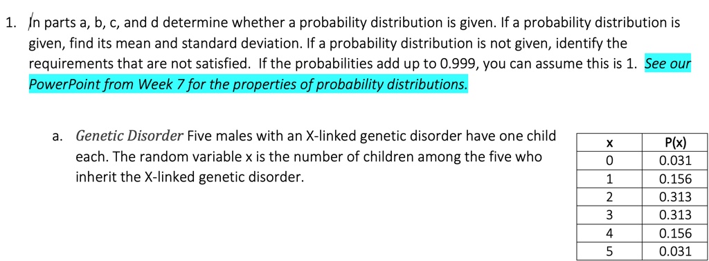 SOLVED: In Parts A, B, C, And D, Determine Whether A Probability ...