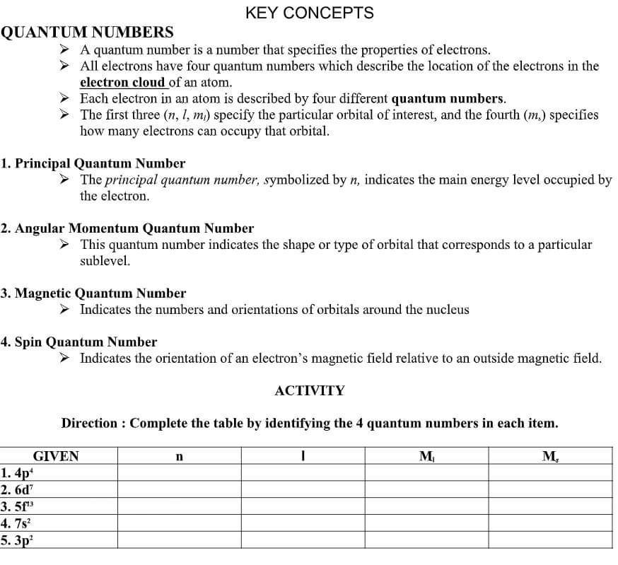 solved-key-concepts-quantum-numbers-a-quantum-number-is-a-number-that