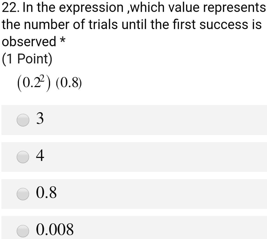 SOLVED 22. In the expression ,which value represents the number of