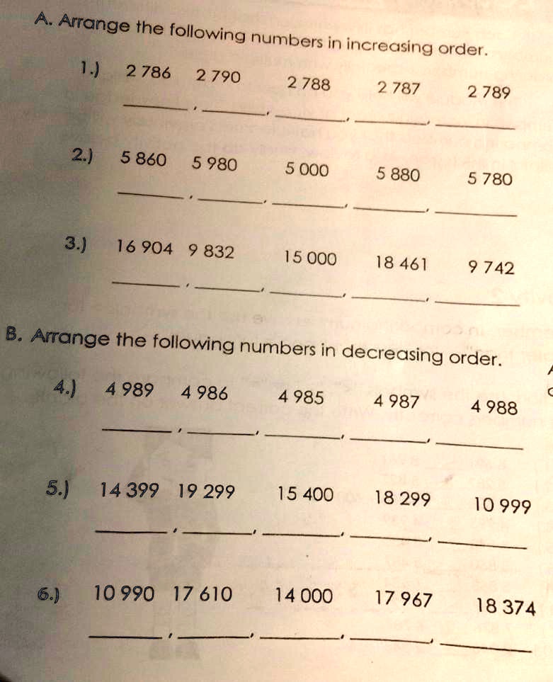 Solved Arrange the following in decreasing order 4.1 m² 410