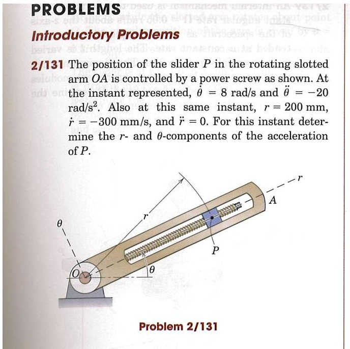 PROBLEMS Introductory Problems 2/131 The position of the slider P in ...