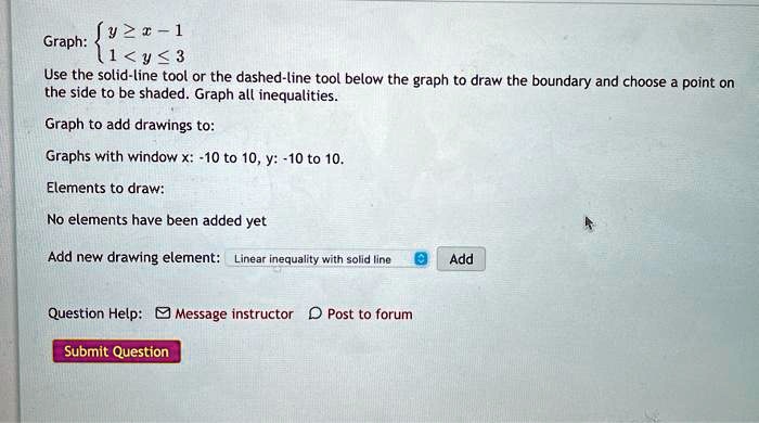 graph y 2r 1 1 y 3 use the solid line tool or the dashed line tool ...