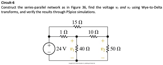 SOLVED: Text: Show hand calculations in finding the voltage drops v1 ...