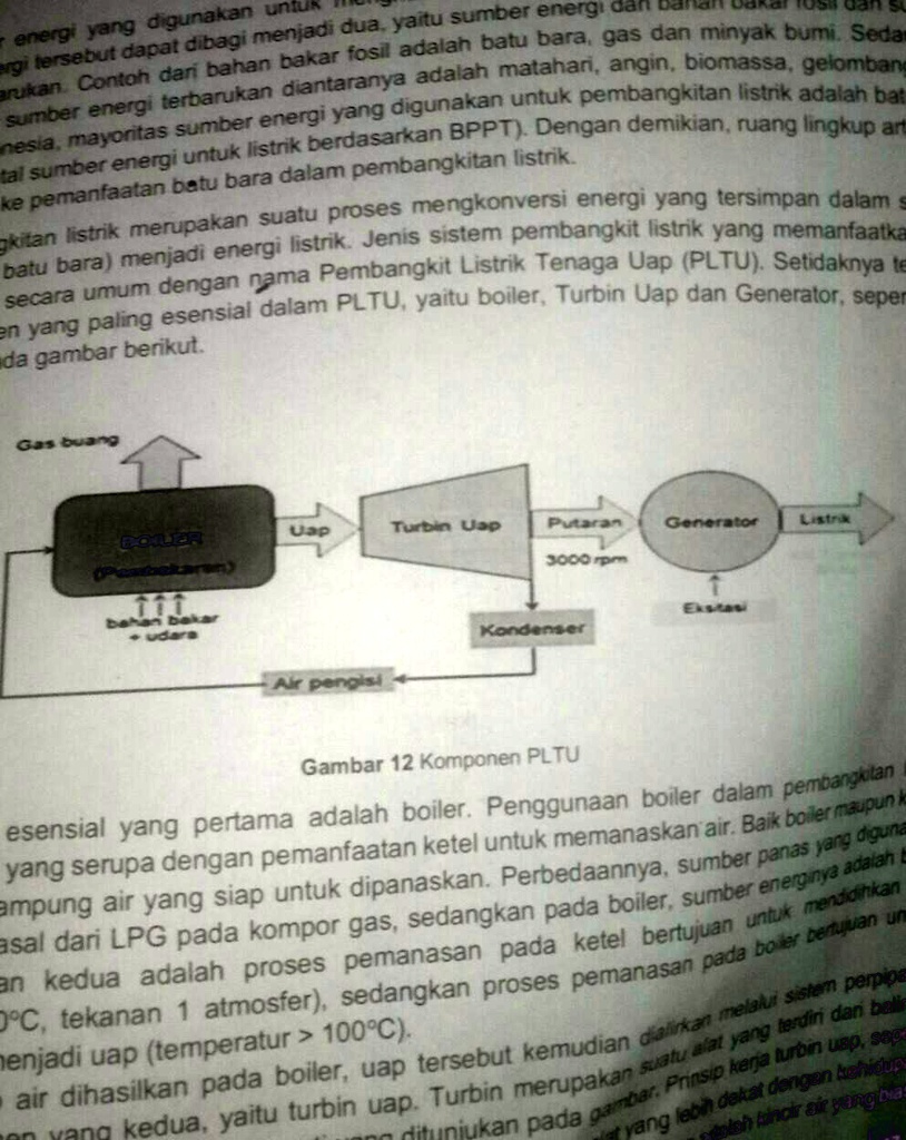 SOLVED: Pembangkitan Listrik Merupakan Suatu Proses Mengkonversi Energi ...