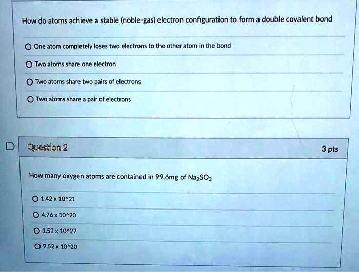 SOLVED: How do atoms achieve stable (noble-gas) electron configuration