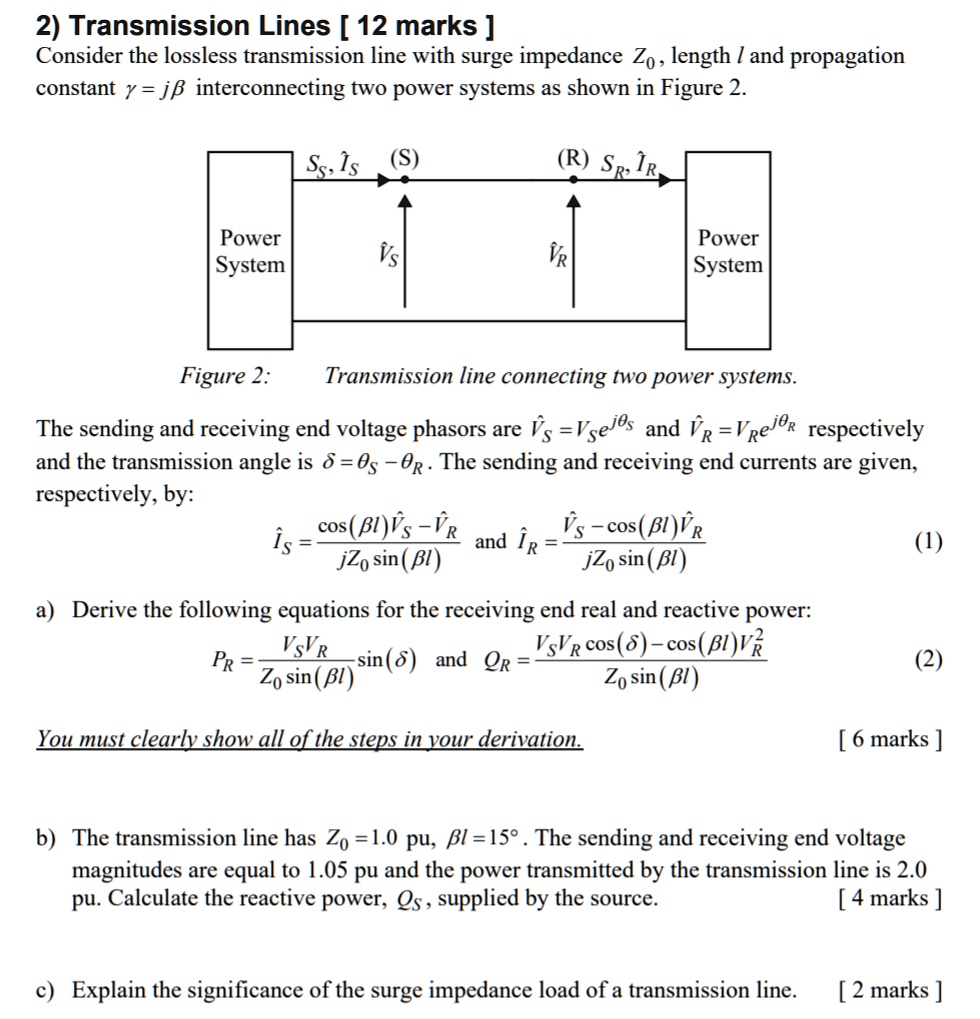 2 transmission lines 12 marks consider the lossless transmission line ...