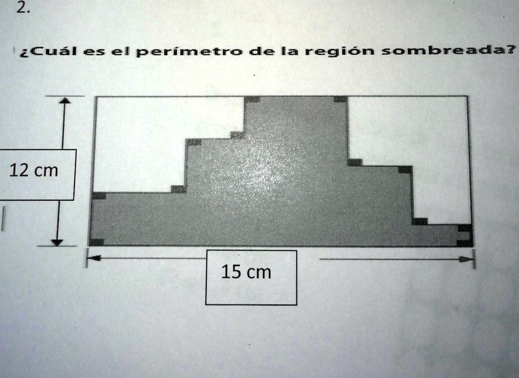 SOLVED: Cual es el perimetro de la region sombreada? N 1en3? 53 12 ...