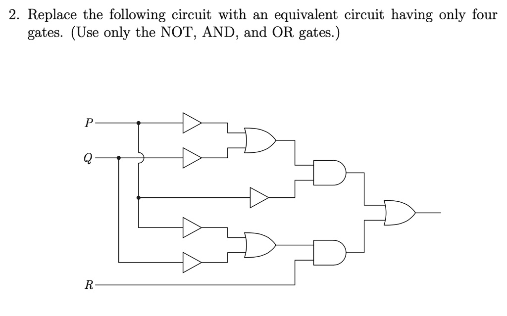 SOLVED: 2 Replace the following circuit with an equivalent circuit ...