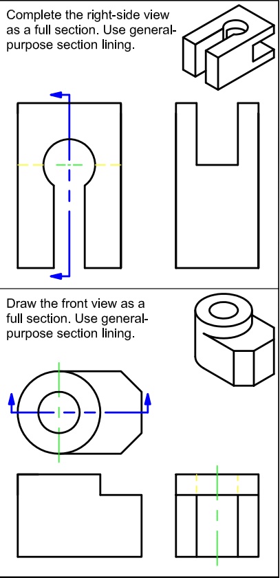 Complete the right-side view as a full section. Use general-purpose ...