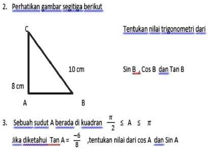 SOLVED: perhatikan gambar segitiga berikut!!! Perhatikan gambar ...