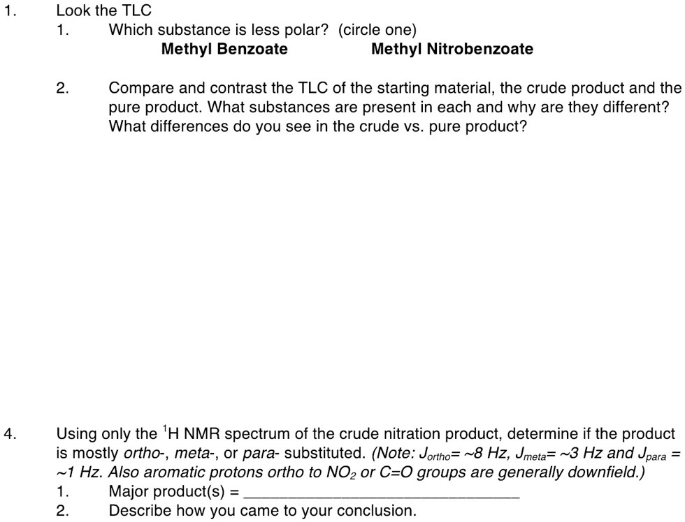 nitration of methyl benzoate lab report conclusion
