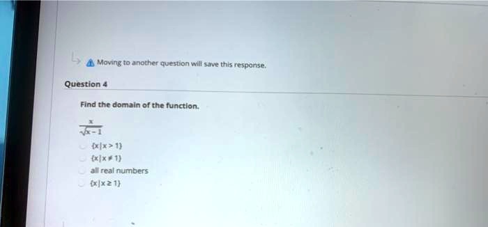 moving to anothcr question will save this response question find thc domain ofthe functlon km ok allreal numbers mxz1 53146