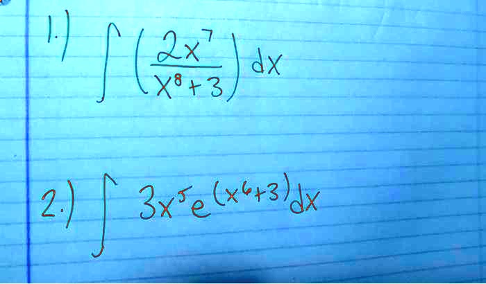 Solved Indefinite Integrals Find The Antiderivative 8341