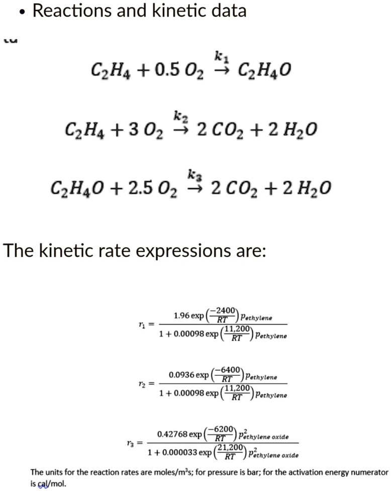 SOLVED What are the products of the reactor in the production of