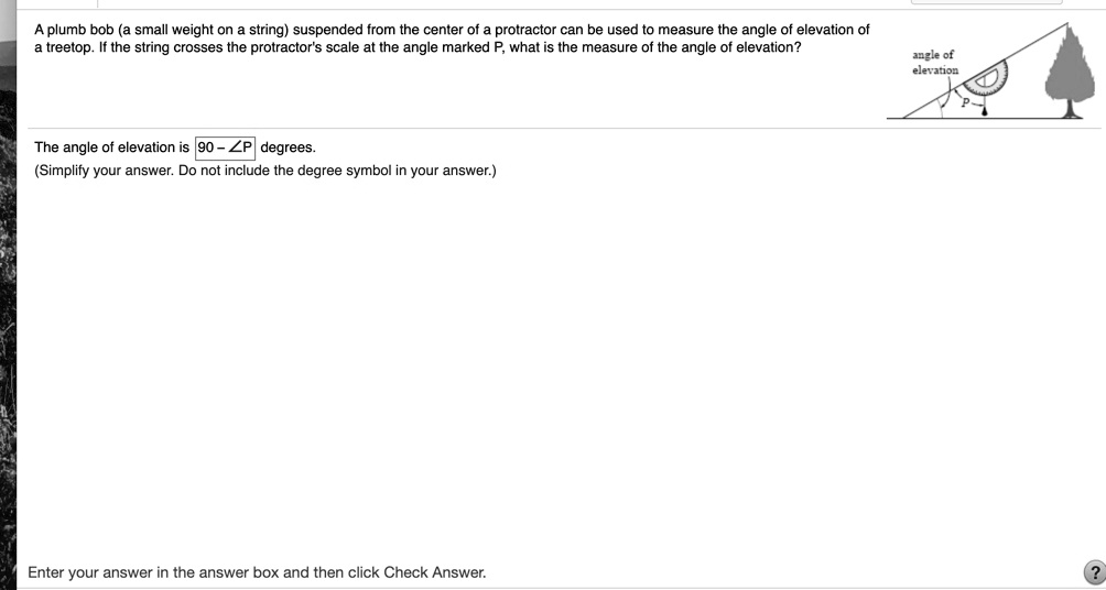 SOLVED A plumb bob (a small weight on a string) suspended from the