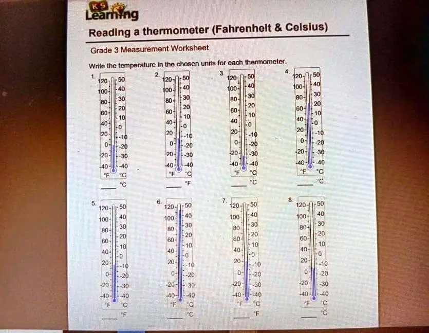 [GET ANSWER] K5 Learning Reading a thermometer (Fahrenheit Celsius ...