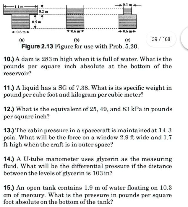 SOLVED 0.6m 0.6m (a) (b) (c) Figure 2.13 Figure for use with Prob. 5.