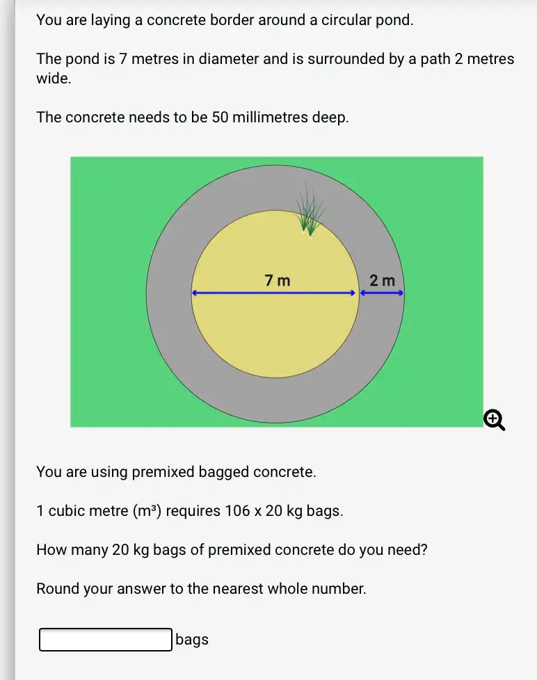 solved-you-are-laying-a-concrete-border-around-a-circular-pond-the