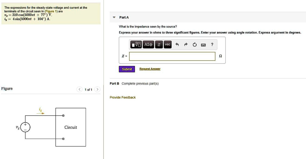 part b by how many microseconds is the current out of phase with the ...