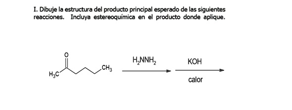 SOLVED: Dibuje estructura del producto principal esperado de las ...