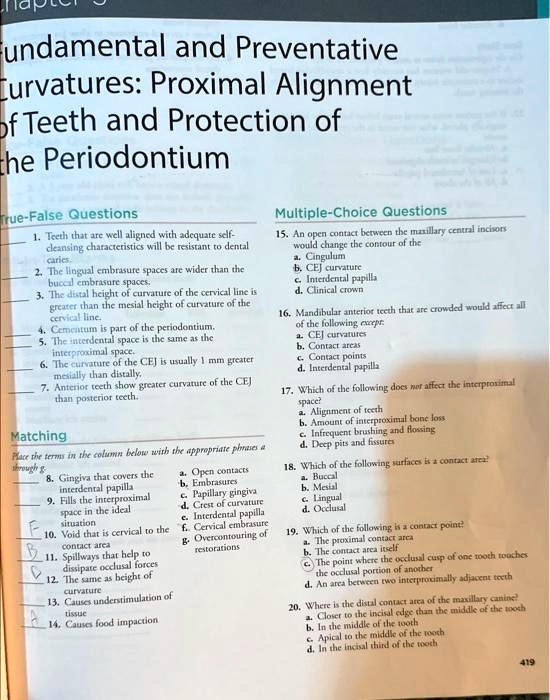 Solved: Fundamental And Preventative Curvatures: Proximal Alignment Of 