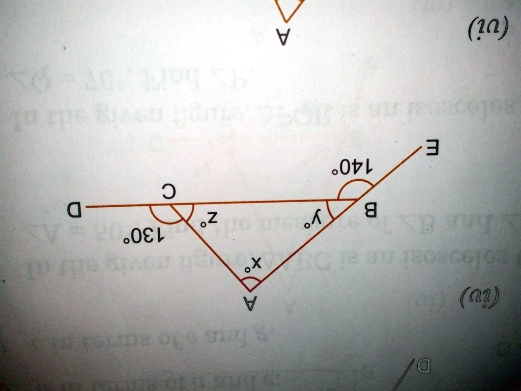 SOLVED In The Given Figure Find All Unknown Angles