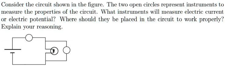 SOLVED: Consider the circuit shown in the figure The two open circles ...