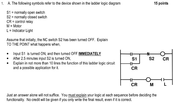 SOLVED: A. The following symbols refer to the device shown in the ...