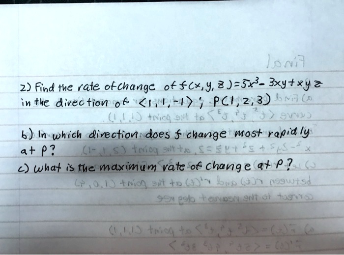Jnwa 2 Find Te Rale Ofchange Of Fcx Y 2jesx 3xy Xy Itprospt
