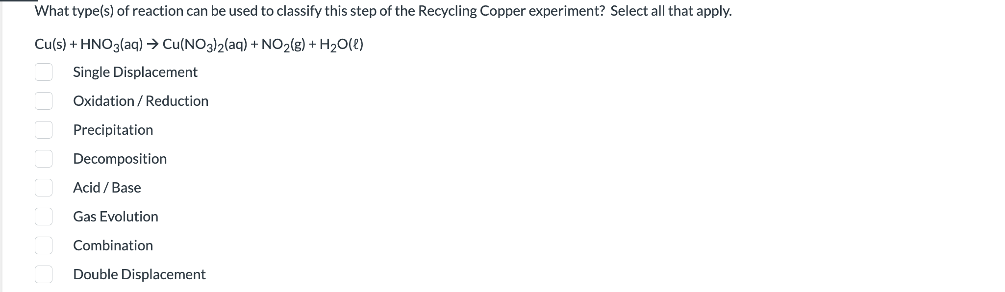 SOLVED What type(s) of reaction can be used to classify this step of