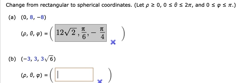 VIDEO solution: Change from rectangular to spherical coordinates.Let p ...
