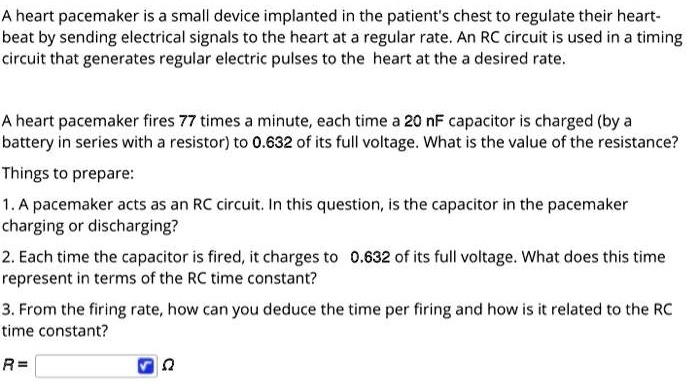a heart pacemaker is small device implanted in the patients chest to ...