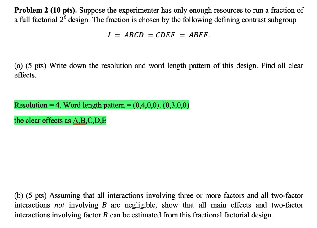 SOLVED: Need Help With B Please Problem 2 (10 Pts). Suppose The ...