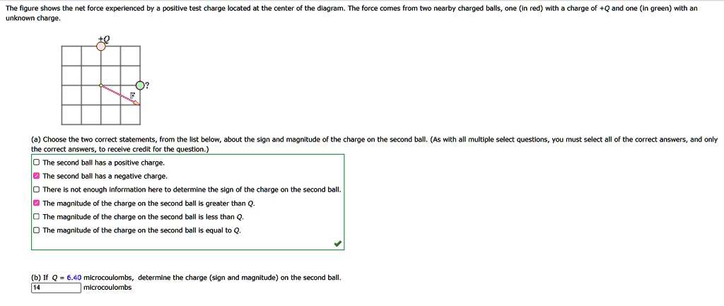 unknown charge the correct answers to receive credit for the question the second ball has a positive charge the second ball has a negative charge there is not enough information here to dete 84285