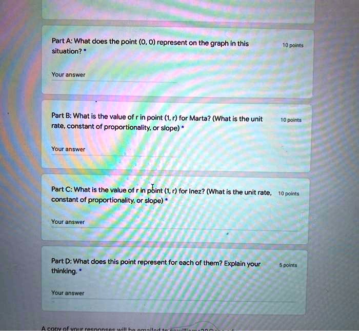 SOLVED Part A What does the point (0, 0) represent on the graph in