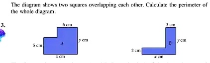 SOLVED: The diagram shows a whole square overlapping with a circle ...