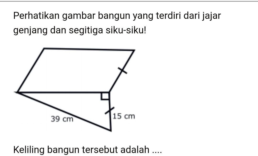 SOLVED: Quiz Dehtentang pytagoras kelas 2 smp Perhatikan gambar bangun