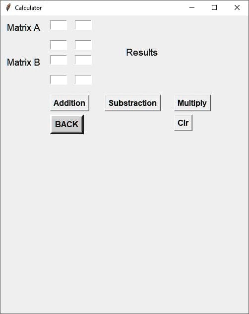 SOLVED: 'Build matric (2x2) operation such as addition, subtraction and ...