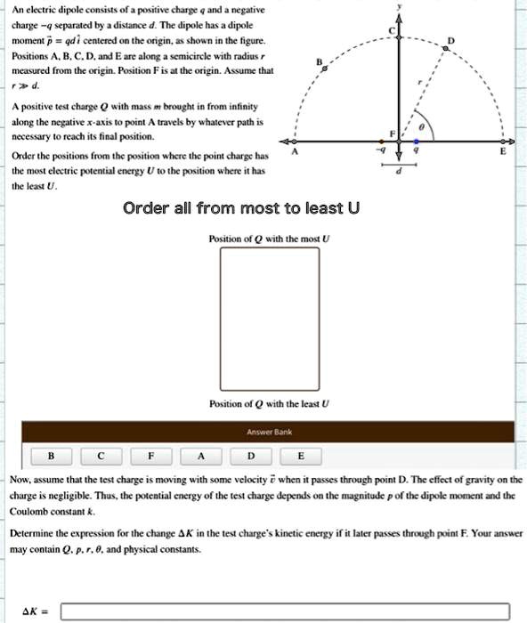 VIDEO solution: An electric dipole consists of a positive charge q and ...
