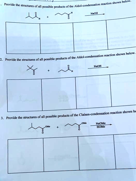 SOLVED: Please provide the structures of all possible products of the ...