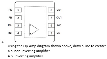 4. PD 1 8 VS+ FB 2 7 OUT IN- 3 6 NC IN+ 4 5 VS- Using the Op-Amp ...