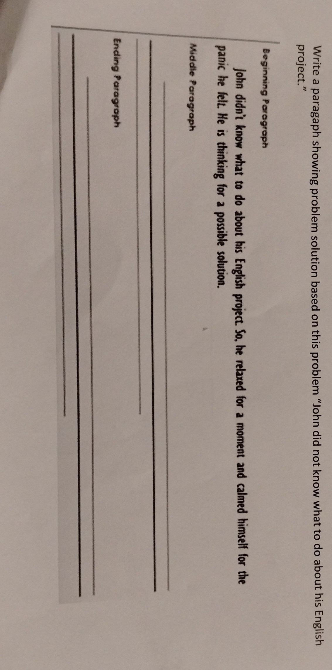 Write a paragaph showing problem solution based on this problem 