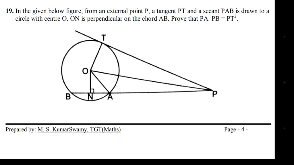 SOLVED: Question number 19. 19. In the given figure below, from an ...