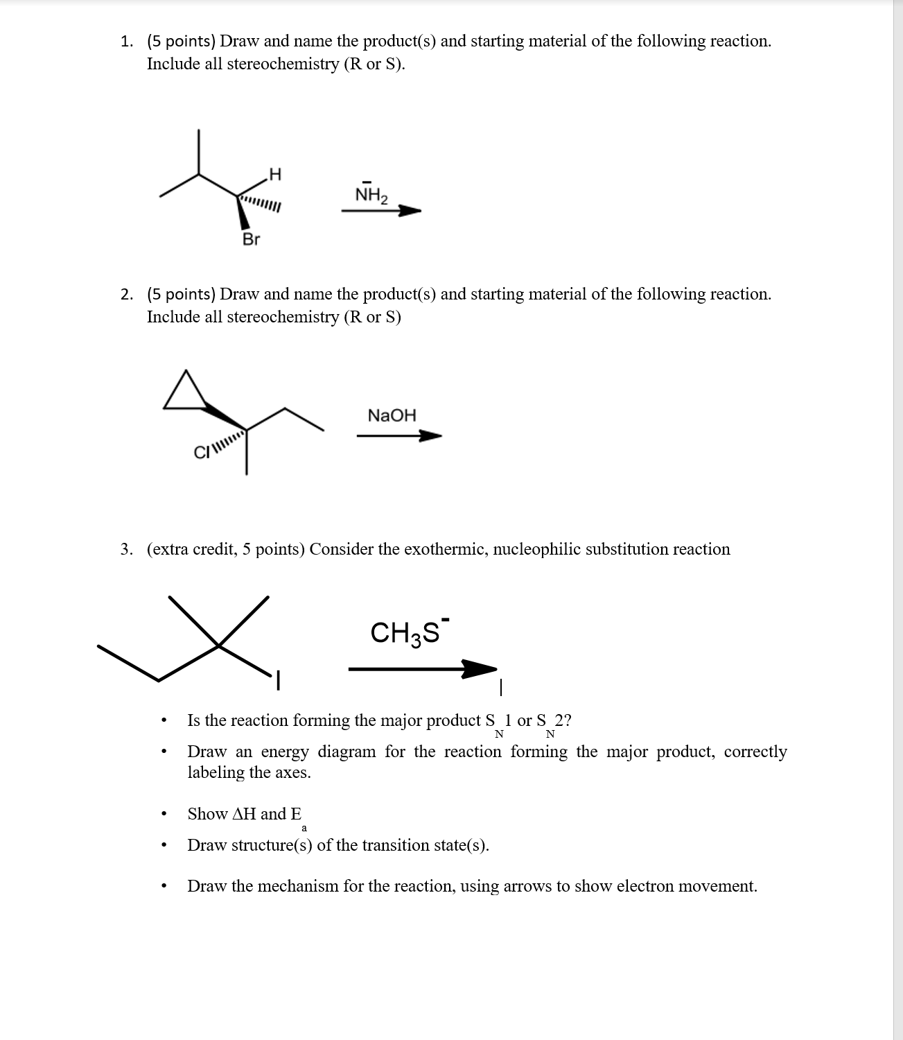 solved-1-draw-and-name-the-product-s-and-starting-material-of-the