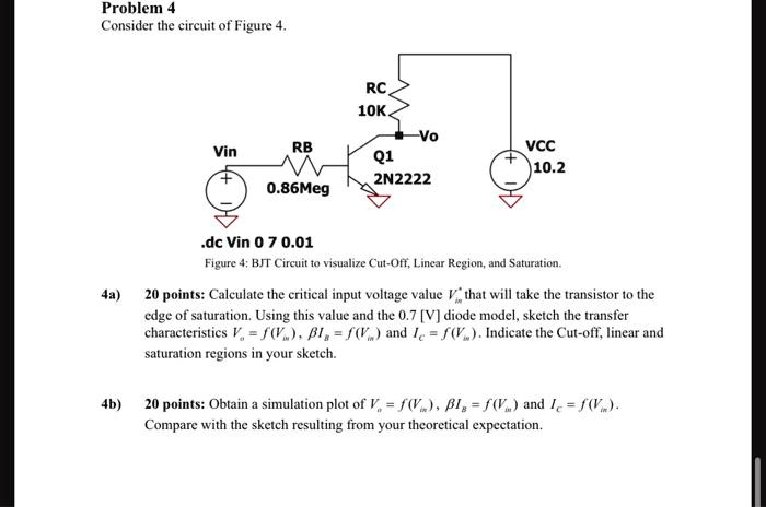 problem 4 consider the circuit of figure 4 4a 20 points calculate the ...