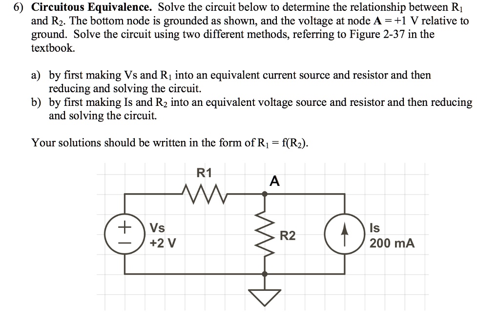 A and B please and explain the steps 6) Circuitous Equivalence. Solve ...