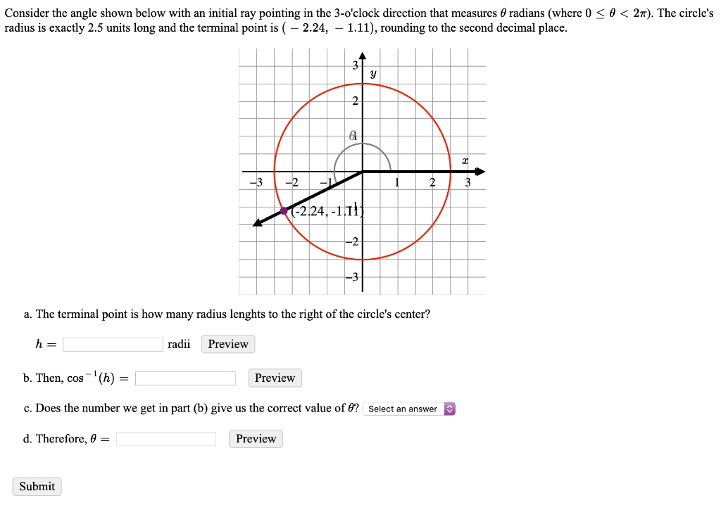 SOLVED: Consider the angle shown below with an initial ray pointing in ...