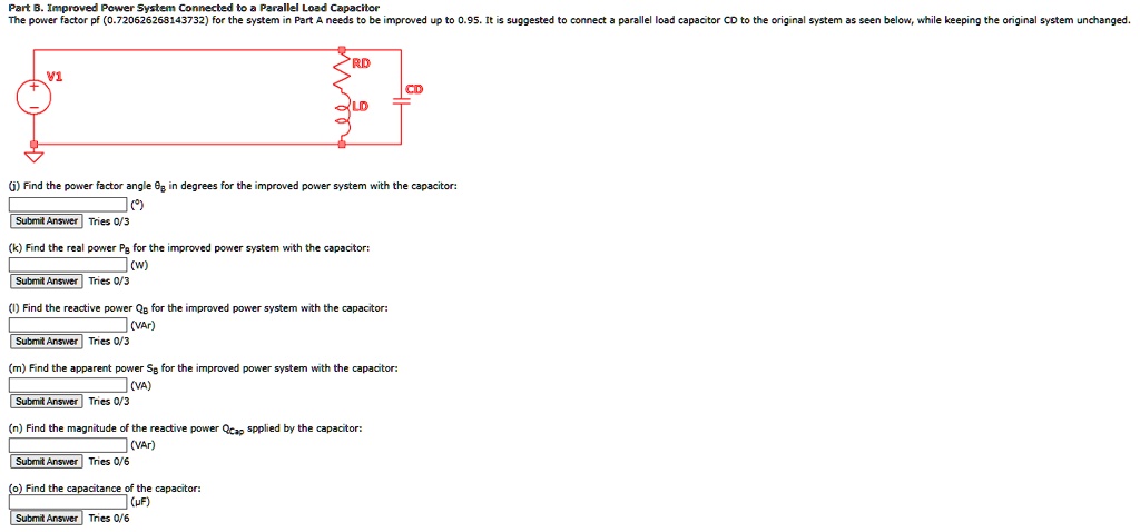 SOLVED: In a single-phase power system as shown below, the source V1 ...