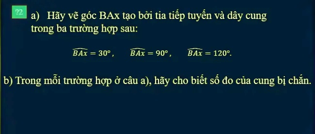 Solved A HÃ£y Váº½ GÃ³c Bax Táº¡o BáŸi Tia Tiáº¿p Tuyáº¿n VÃ Ä‘Æ°á